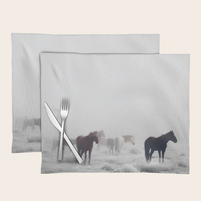 Horses in the Mist II Placemat Gallery Image 1