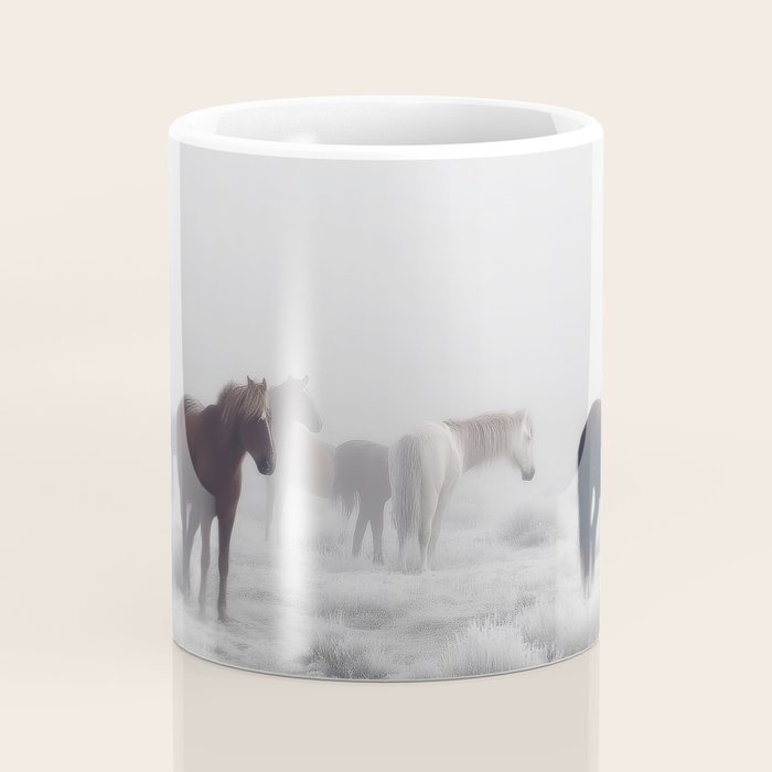 Horses in the Mist II Coffee Mug Gallery Image 4