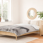 Horses in the Mist II Duvet Cover Gallery Image 2
