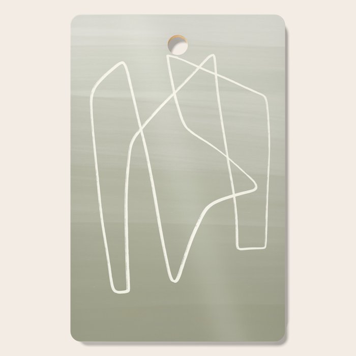 Abstract graphic line intertwining      Cutting Board Gallery Image 1