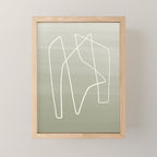 Abstract graphic line intertwining      Mini Art Print Gallery Image 1