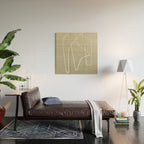 Abstract graphic line intertwining      Wood Wall Art Gallery Image 2