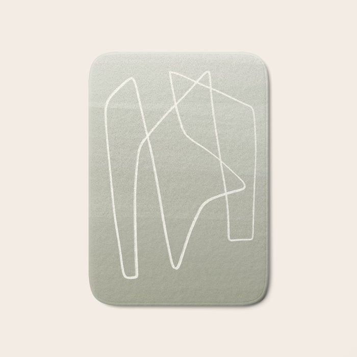 Abstract graphic line intertwining      Bath Mat Gallery Image 1