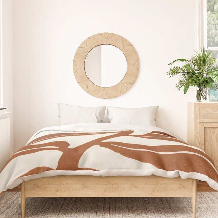 Wind-kissed Plant / Saddle Brown Duvet Cover Gallery Image 3