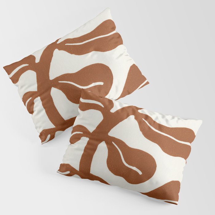 Wind-kissed Plant / Saddle Brown Pillow Sham Gallery Image 1