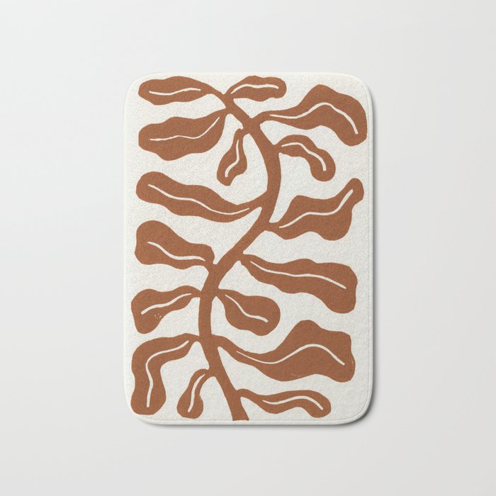 Wind-kissed Plant / Saddle Brown Bath Mat Gallery Image 1