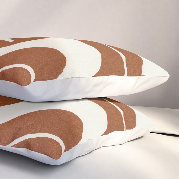 Wind-kissed Plant / Saddle Brown Pillow Sham Gallery Image 3