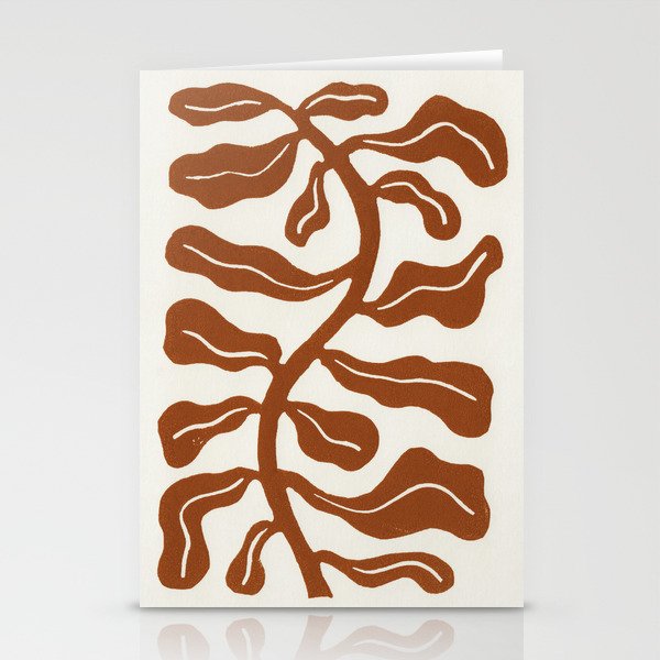 Wind-kissed Plant / Saddle Brown Stationery Card Gallery Image 2