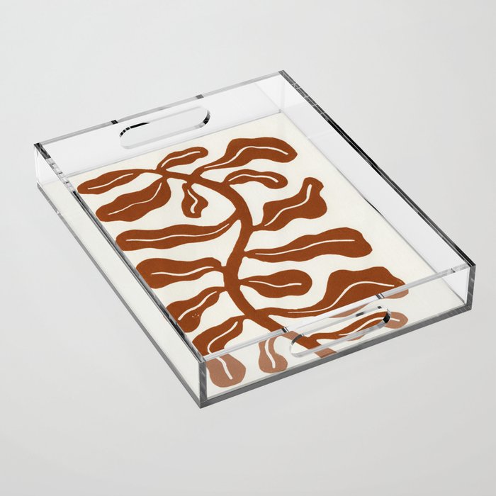 Wind-kissed Plant / Saddle Brown Acrylic Tray Gallery Image 1