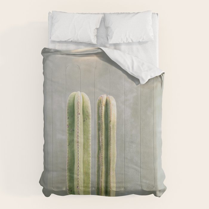 Cacti greens | Oaxaca Mexico travel photography Comforter Gallery Image 6