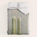 Cacti greens | Oaxaca Mexico travel photography Duvet Cover Gallery Image 6