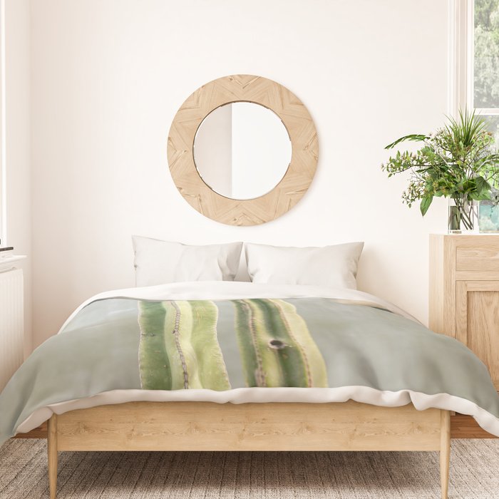 Cacti greens | Oaxaca Mexico travel photography Duvet Cover Gallery Image 3