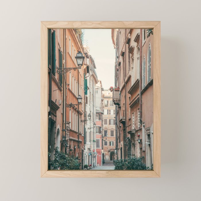 Roman Street - Rome Italy Travel Photography Mini Art Print Gallery Image 1