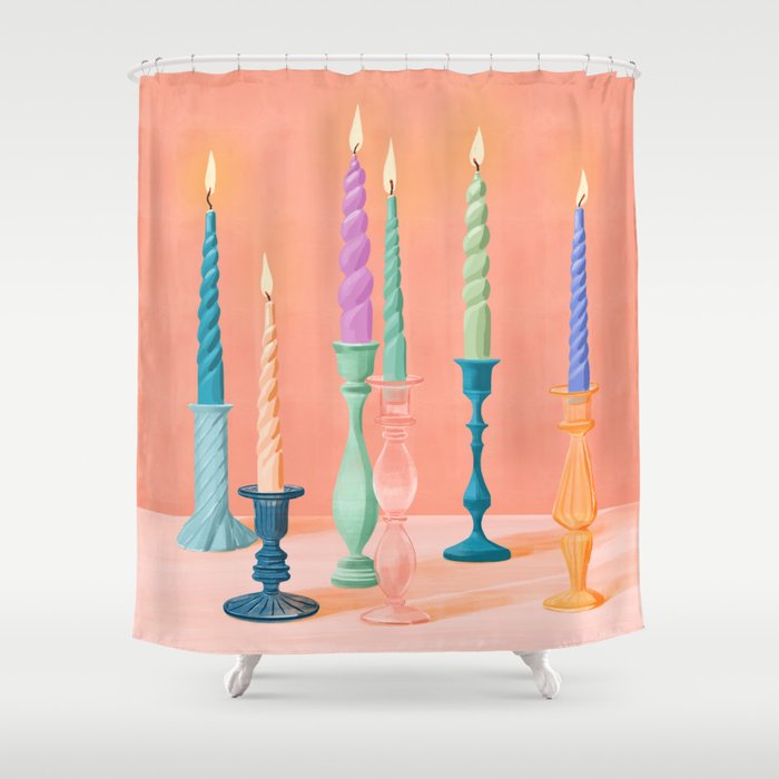 Joyful Lights Shower Curtain Gallery Image 1