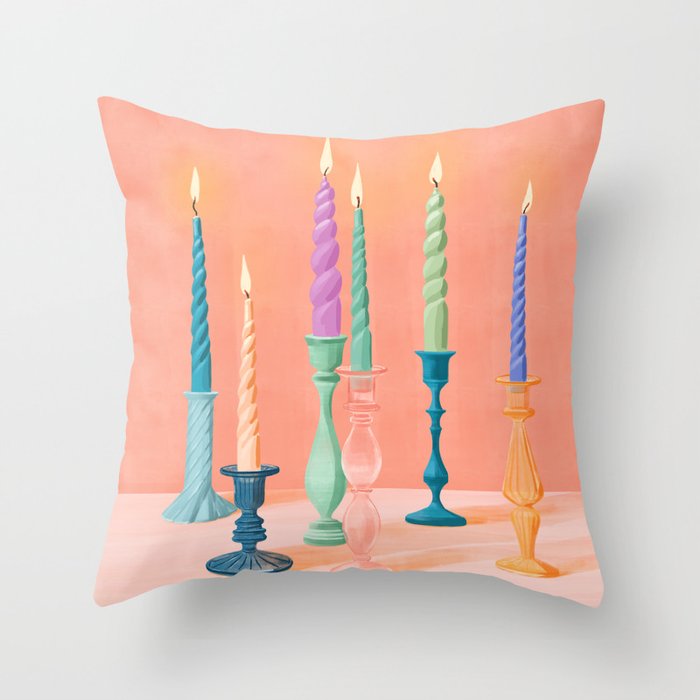 Joyful Lights Throw Pillow Gallery Image 6
