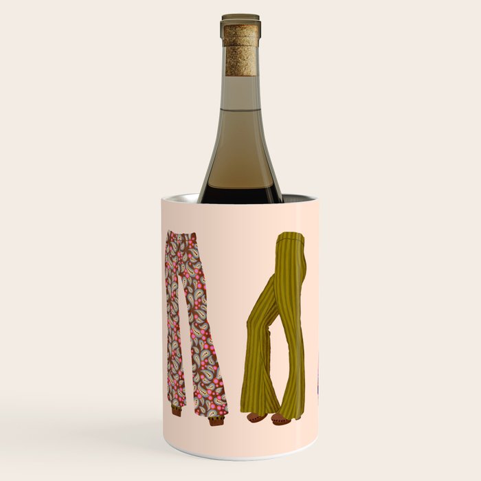 1970s Bellbottom Bliss Retro Fashion Wine Chiller Gallery Image 1
