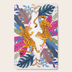 Jungle Tigers - Exotic Blue Cutting Board Gallery Image 1
