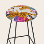 Jungle Tigers - Exotic Blue Stool Gallery Image 2