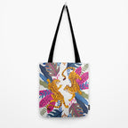 Jungle Tigers - Exotic Blue Tote Bag Gallery Image 2