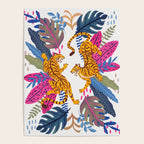 Jungle Tigers - Exotic Blue Poster Gallery Image 4