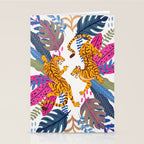 Jungle Tigers - Exotic Blue Stationery Card Gallery Image 2