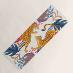 Jungle Tigers - Exotic Blue Yoga Mat Gallery Image 1