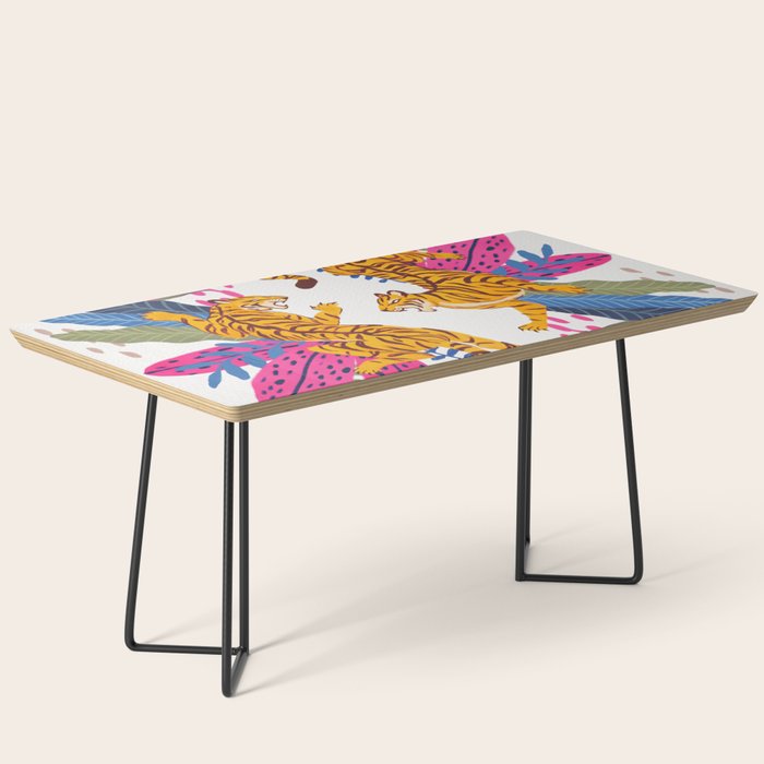 Jungle Tigers - Exotic Blue Coffee Table Gallery Image 1