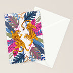 Jungle Tigers - Exotic Blue Stationery Card Gallery Image 2