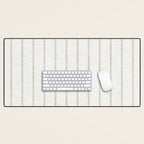  AEGEAN SIMPLE TICKING STRIPE JUTE Desk Mat Gallery Image 1
