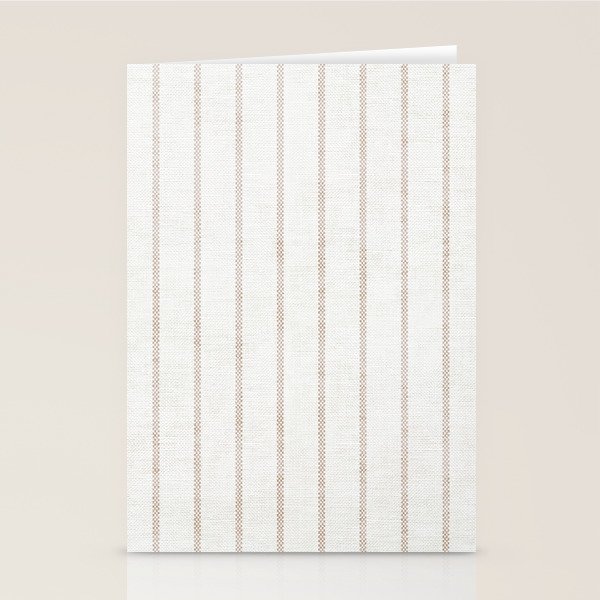  AEGEAN SIMPLE TICKING STRIPE JUTE Stationery Card Gallery Image 2