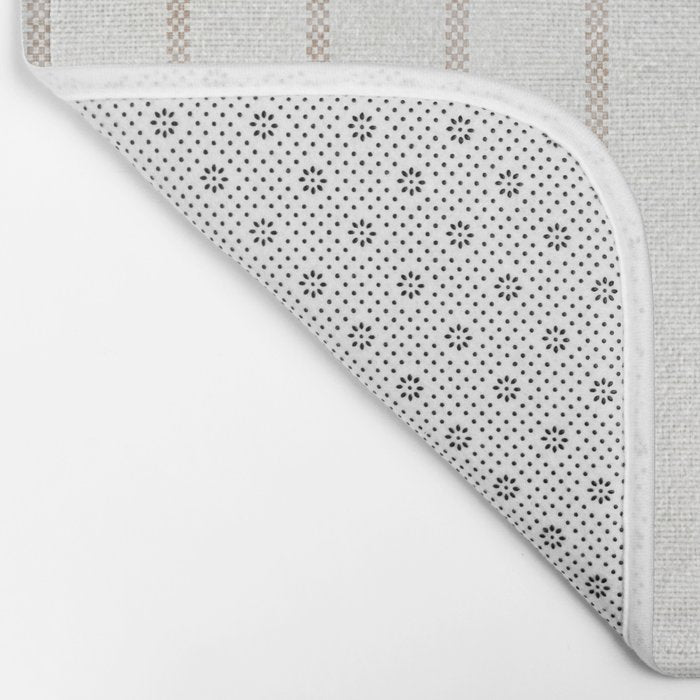  AEGEAN SIMPLE TICKING STRIPE JUTE Bath Mat Gallery Image 2