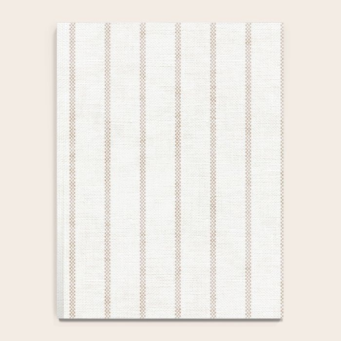  AEGEAN SIMPLE TICKING STRIPE JUTE Notebook Gallery Image 4