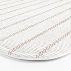  AEGEAN SIMPLE TICKING STRIPE JUTE Bath Mat Gallery Image 3