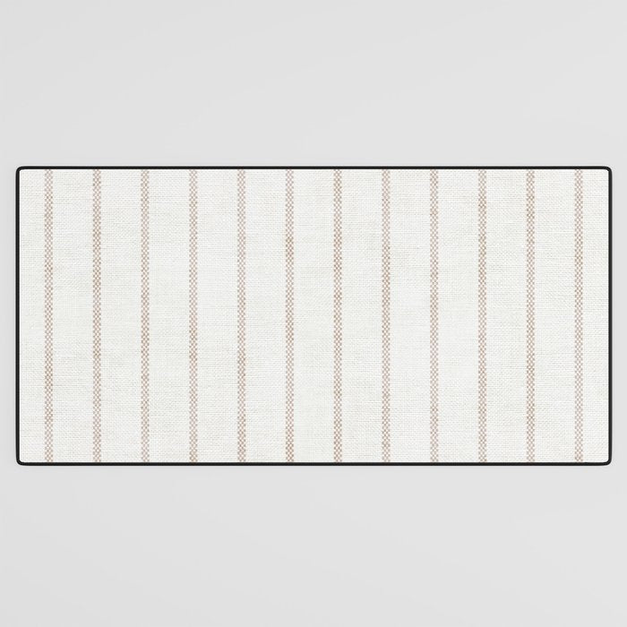  AEGEAN SIMPLE TICKING STRIPE JUTE Desk Mat Gallery Image 3