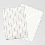  AEGEAN SIMPLE TICKING STRIPE JUTE Stationery Card Gallery Image 2