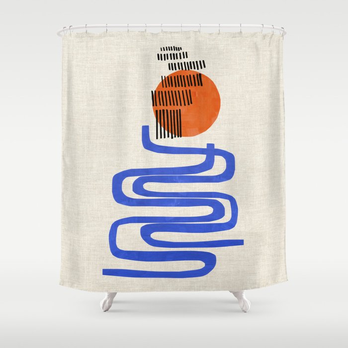 Sunset River  Shower Curtain Gallery Image 1