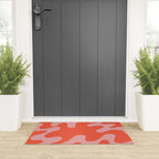 Wavy Land - Pink And Red Welcome Mat Gallery Image 3