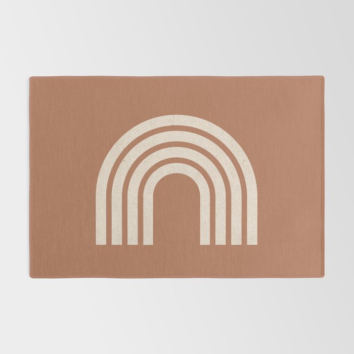 Woodblock arch terracotta Rug Gallery Image 2