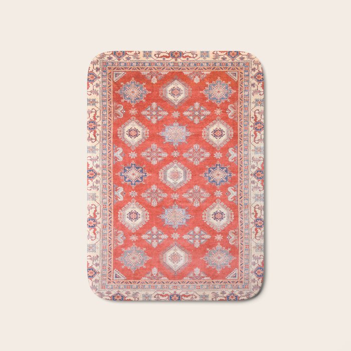Red Divine Vines Bath Mat Gallery Image 1