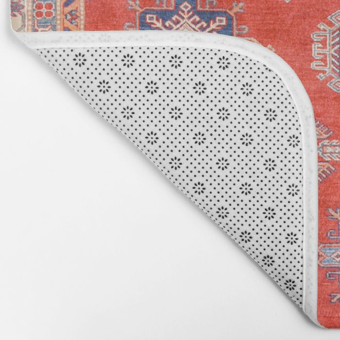 Red Divine Vines Bath Mat Gallery Image 2