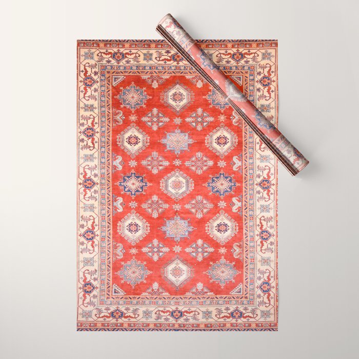 Red Divine Vines Wrapping Paper Gallery Image 1