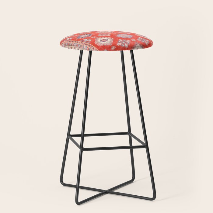 Red Divine Vines Stool Gallery Image 1