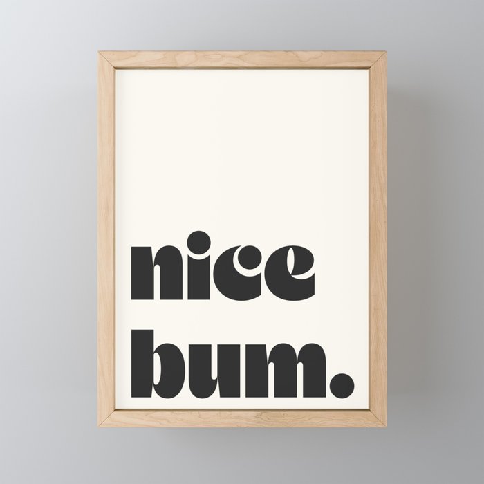 nice bum. Mini Art Print Gallery Image 1