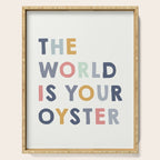 The World is Your Oyster quote, perfect for an ocean theme nursery Serving Tray Gallery Image 1