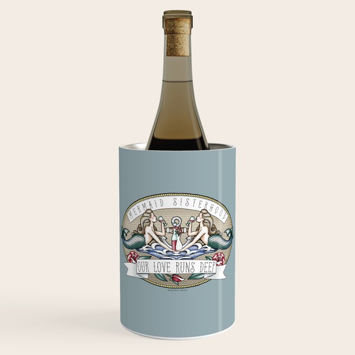 Tipsy Mermaids - Our Love Runs Deep Wine Chiller Gallery Image 1