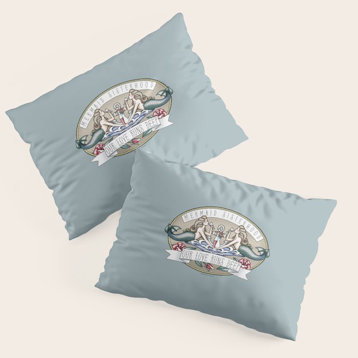Tipsy Mermaids - Our Love Runs Deep Pillow Sham Gallery Image 3
