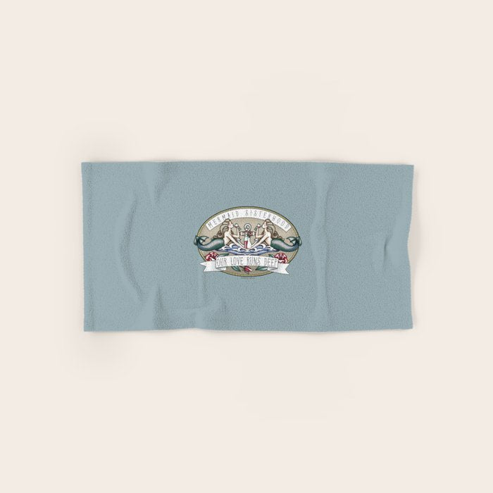 Tipsy Mermaids - Our Love Runs Deep Bath Towel Gallery Image 1