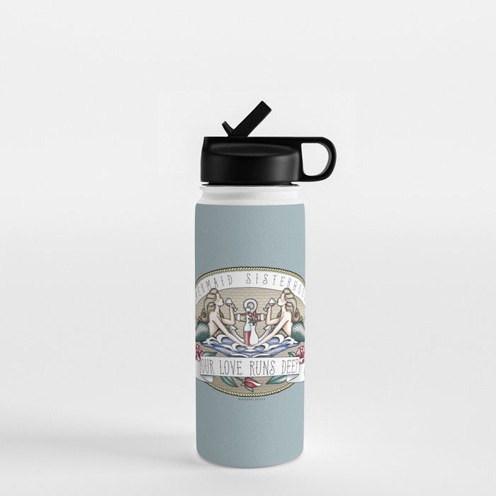Tipsy Mermaids - Our Love Runs Deep Water Bottle Gallery Image 1