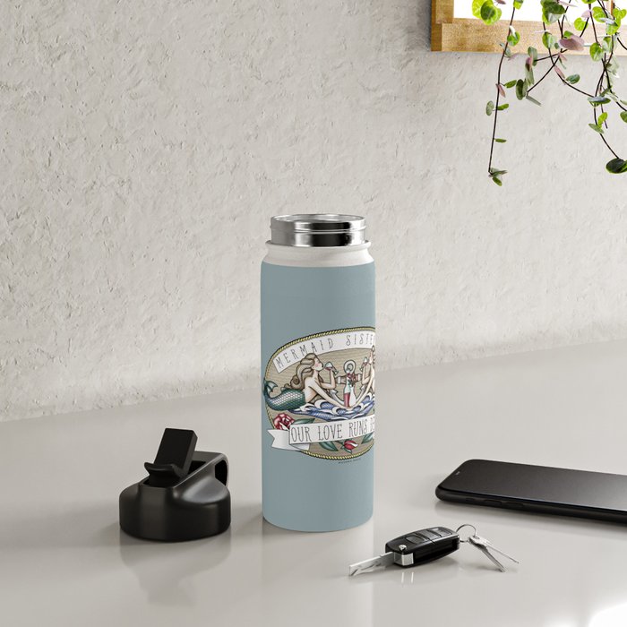Tipsy Mermaids - Our Love Runs Deep Water Bottle Gallery Image 4