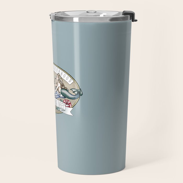 Tipsy Mermaids - Our Love Runs Deep Travel Mug Gallery Image 2